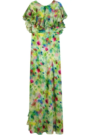 Isolda Peacock Maxikleid