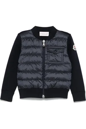 Moncler Wattierte Jacke mit Logo-Patch