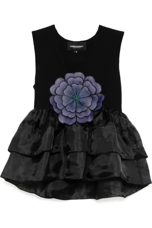 Cynthia Rowley Organza-Oberteil mit Blumen