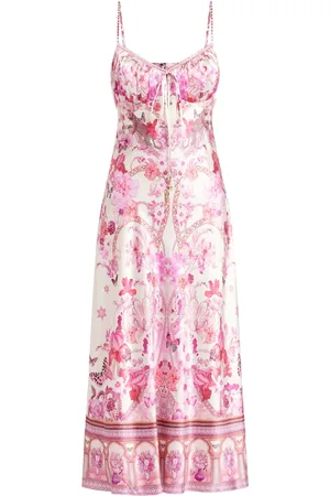 Camilla Gerafftes The Botanical Novella Bodice Bias Kleid
