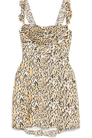 Maje Minikleid mit Leoparden-Print
