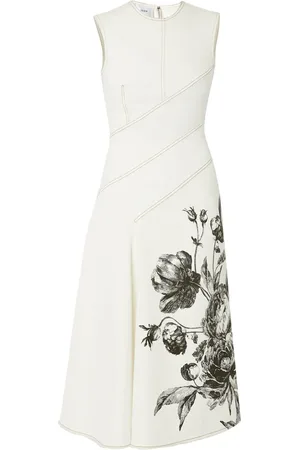 Erdem Midikleid mit Blumenmuster