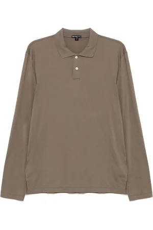 James Perse Langärmeliges Poloshirt