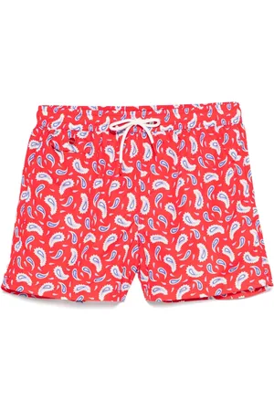 Kiton Badeshorts mit Paisley-Print