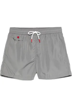 Kiton Badeshorts mit Logo-Stickerei