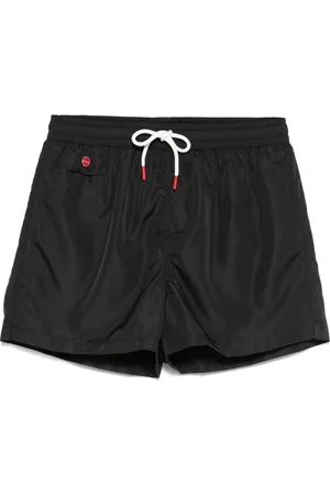 Kiton Badeshorts mit Logo-Stickerei