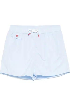 Kiton Badeshorts mit Logo-Stickerei