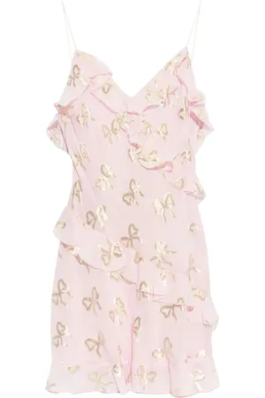 LOVESHACKFANCY Lomina Seidenkleid