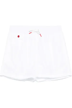 Kiton Badeshorts mit Logo-Stickerei