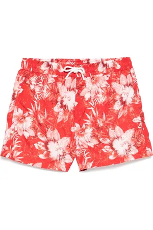 Kiton Badeshorts mit Blumen-Print