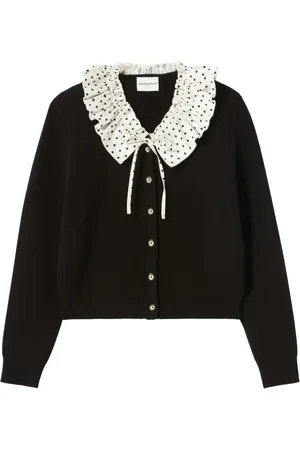 Claudie Pierlot Cardigan mit Kontrastkragen