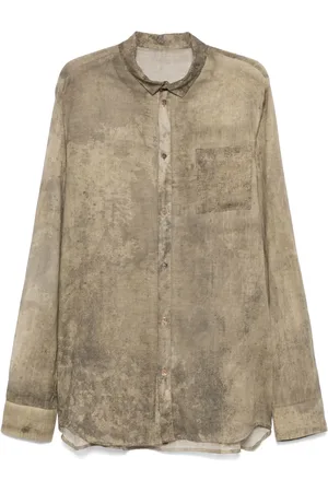 MASNADA Hemd mit abstraktem Print