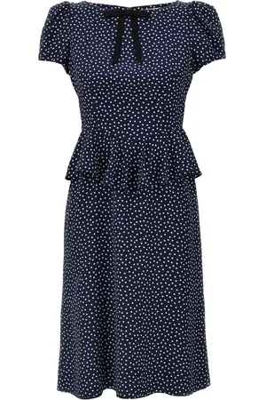 Alessandra Rich Midikleid mit Polka Dots