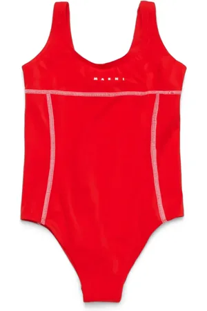 Marni Badeanzug mit Logo-Print