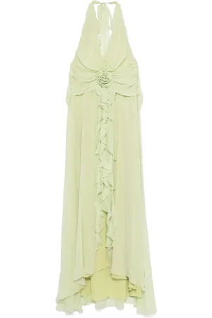 BLUMARINE Maxikleid mit Blumenapplikation