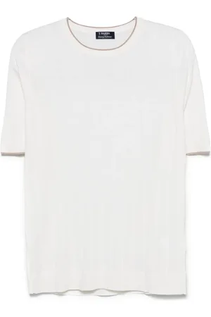 BARBA Grob geripptes T-Shirt
