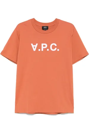 A.P.C. T-Shirt mit geflocktem Logo
