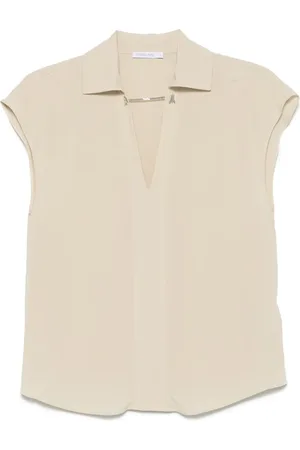 Patrizia Pepe Bluse mit Logo-Schild