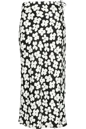 Msgm Midirock mit Blumen-Print