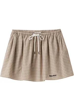 Miu Miu Karierter Minirock