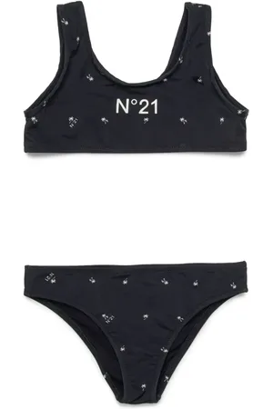 Nº21 Bikini mit Palmen-Print