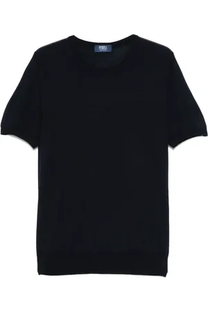 FEDELI Fein gestricktes T-Shirt