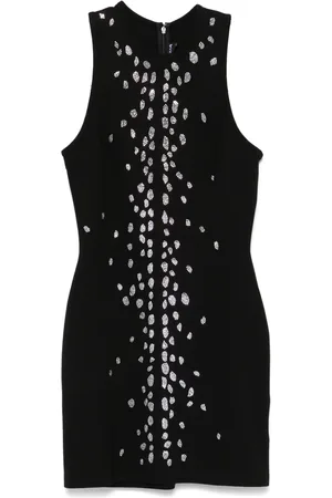 DAVID KOMA Minikleid mit Kristallen
