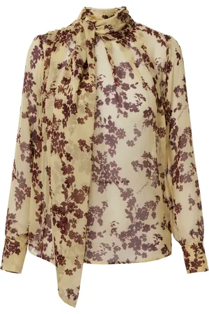 Elisabetta Franchi Seidenbluse mit Blumen-Print