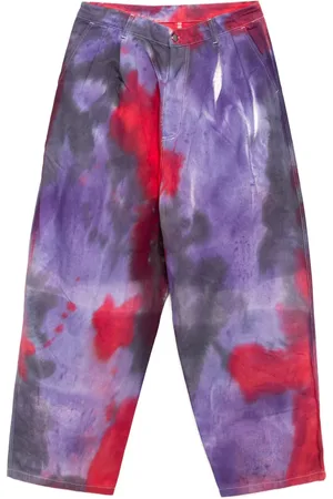 Stain Shade Hose mit Batikmuster