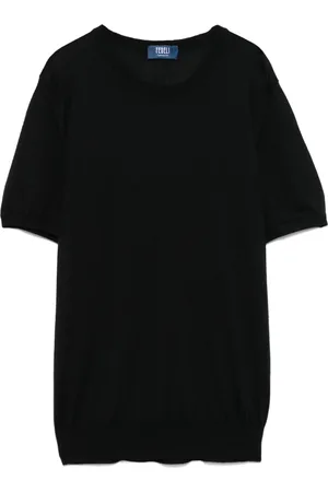 FEDELI Fein gestricktes T-Shirt