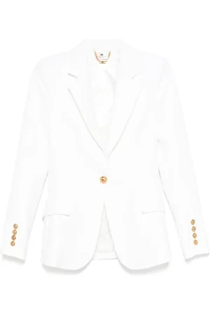 Elisabetta Franchi Krepp-Blazer mit Riemendetail
