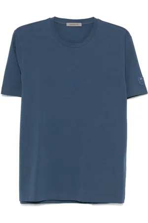 corneliani T-Shirt mit Logo-Stickerei