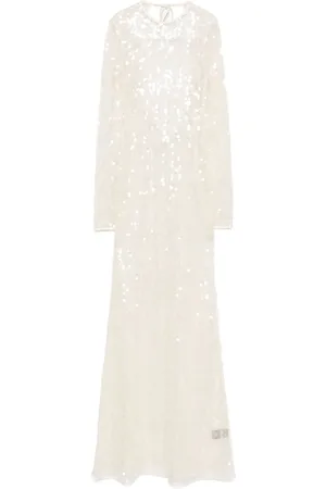 DAVID KOMA Abendkleid mit Pailletten