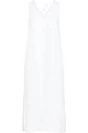 PESERICO SIGN Midikleid aus Leinen
