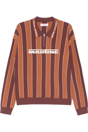 MARTINE ROSE Gestreiftes Poloshirt