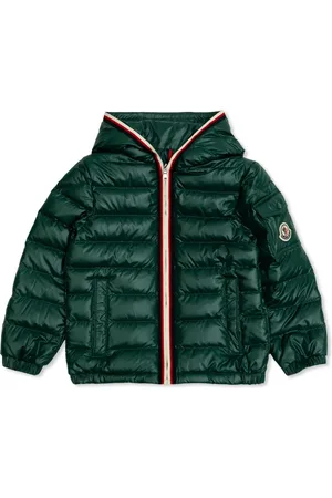 Moncler Gefütterte Jacke mit Logo-Patch