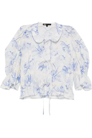 Maje Bluse mit Blumen-Print