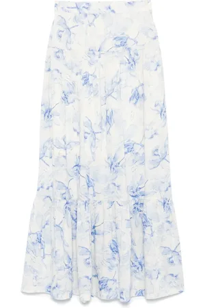 Maje Midirock mit Blumen-Print