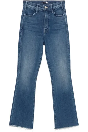 Mother Lil Hustler Flood Fray Jeans