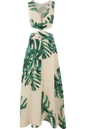 RAQUEL DINIZ Midikleid mit Blumen-Print