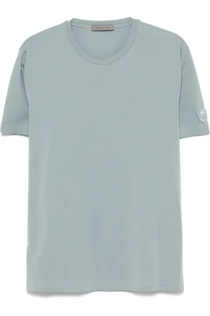 corneliani T-Shirt mit Logo-Stickerei