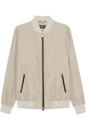 Kiton Bomberjacke mit gerippten Details