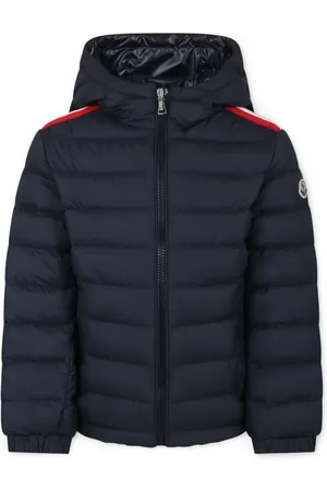Moncler Gefütterte Jacke mit Logo-Patch