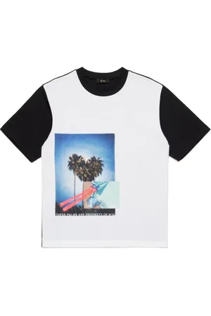 Nº21 T-Shirt in Colour-Block-Optik