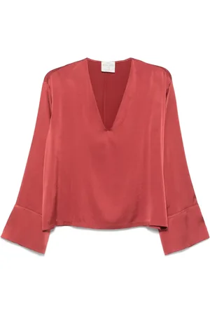 FORTE FORTE Klassische Satinbluse