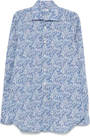 Kiton Hemd mit Paisleymuster