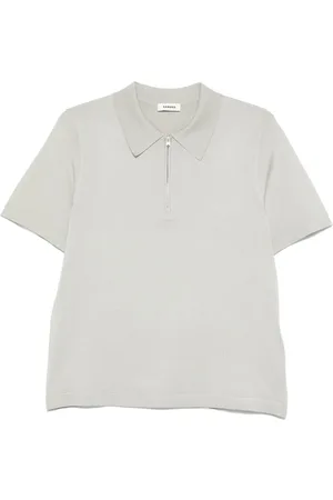 Sandro Fein gestricktes Poloshirt