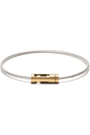 Le Gramme 18kt Cable Gelbgoldarmband mit Titan 6g