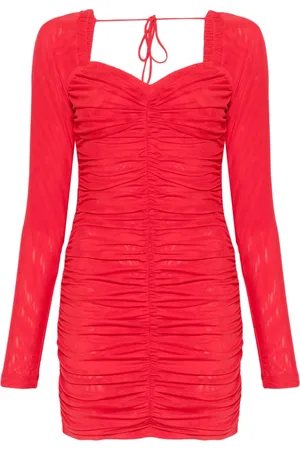 ROTATE Minikleid in Netz-Optik