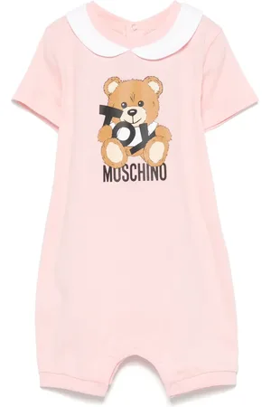 Moschino Strampler mit Leo Teddy-Print